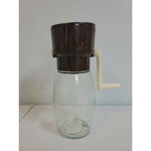GEMCO Nuts, Herbs, Spices & Food Glass/Plastic Grinder Chopper Mill  *Vintage*